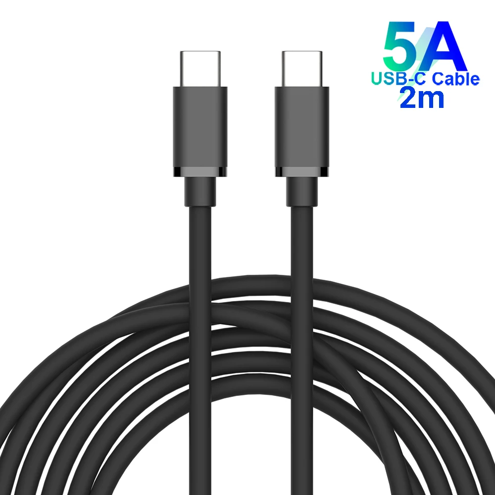 USB C to USB C Cable 3m 100W, WOTOBE Long 10ft USB Type-C 5A E Mark Fast Charging Nylon Braided Cord Compatible MacBook Pro iPad types of mobile charger Cables