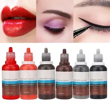 Краски для татуажа бровей 15 мл Microblading полу-долговременного тату макияжа живое растение красота бровь, карандаш для глаз, губы пигмент татуировки