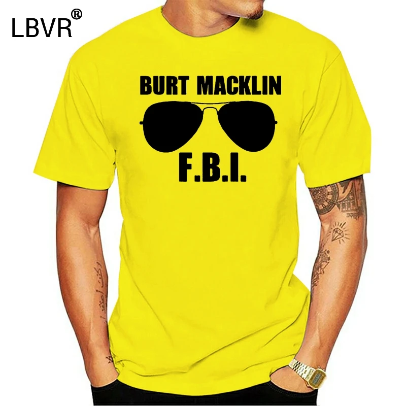 Burt Macklin Shirt Fbi Parks Recreation T-Shirt New Design Men Fashion Tops Short Sleeve Cotton Fitness Distressed | Мужская одежда