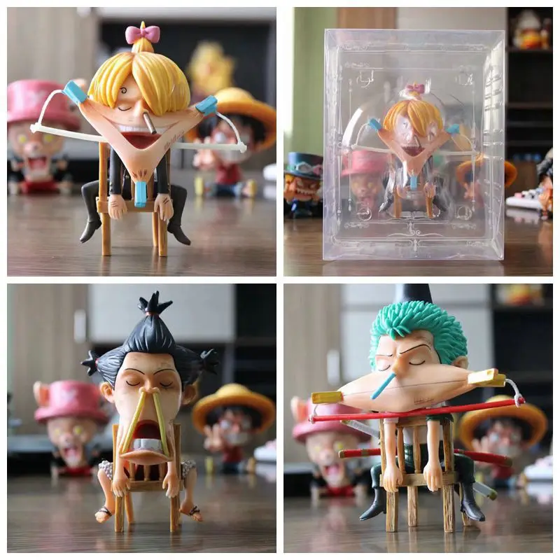 

One Piece Committed Two Beauty Jianhao with Meat Sanji Luffy Sauron Sleepy Boxed Garage Kit