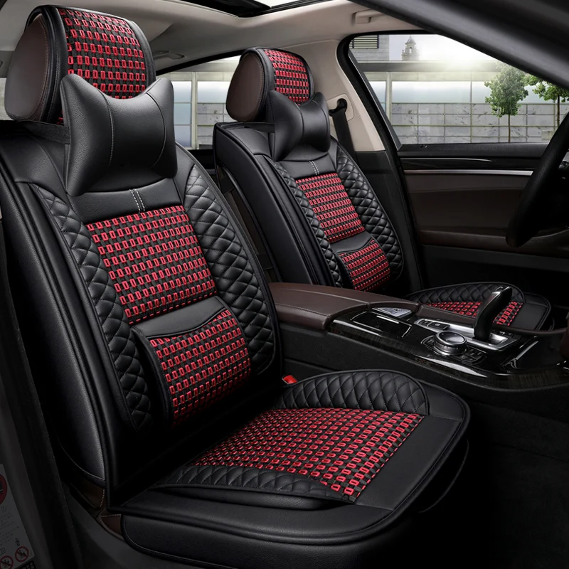 Full Coverage Eco leather auto seats covers PU Leather Car Seat Covers