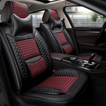 

Full Coverage Eco-leather auto seats covers PU Leather Car Seat Covers for lada ellada granta kalina largus xray ladasamara