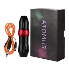 ATOMUS Tattoo Pen Rotary Long Round Tattoo Gun Machine with DC Clip cord Tattoo Machine Tattooist Body Art