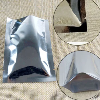 

100pcs Aluminum Foil Mylar Bag Vacuum Sealer Food Storage Package Pouch Kitchen Dining Bar Accessories