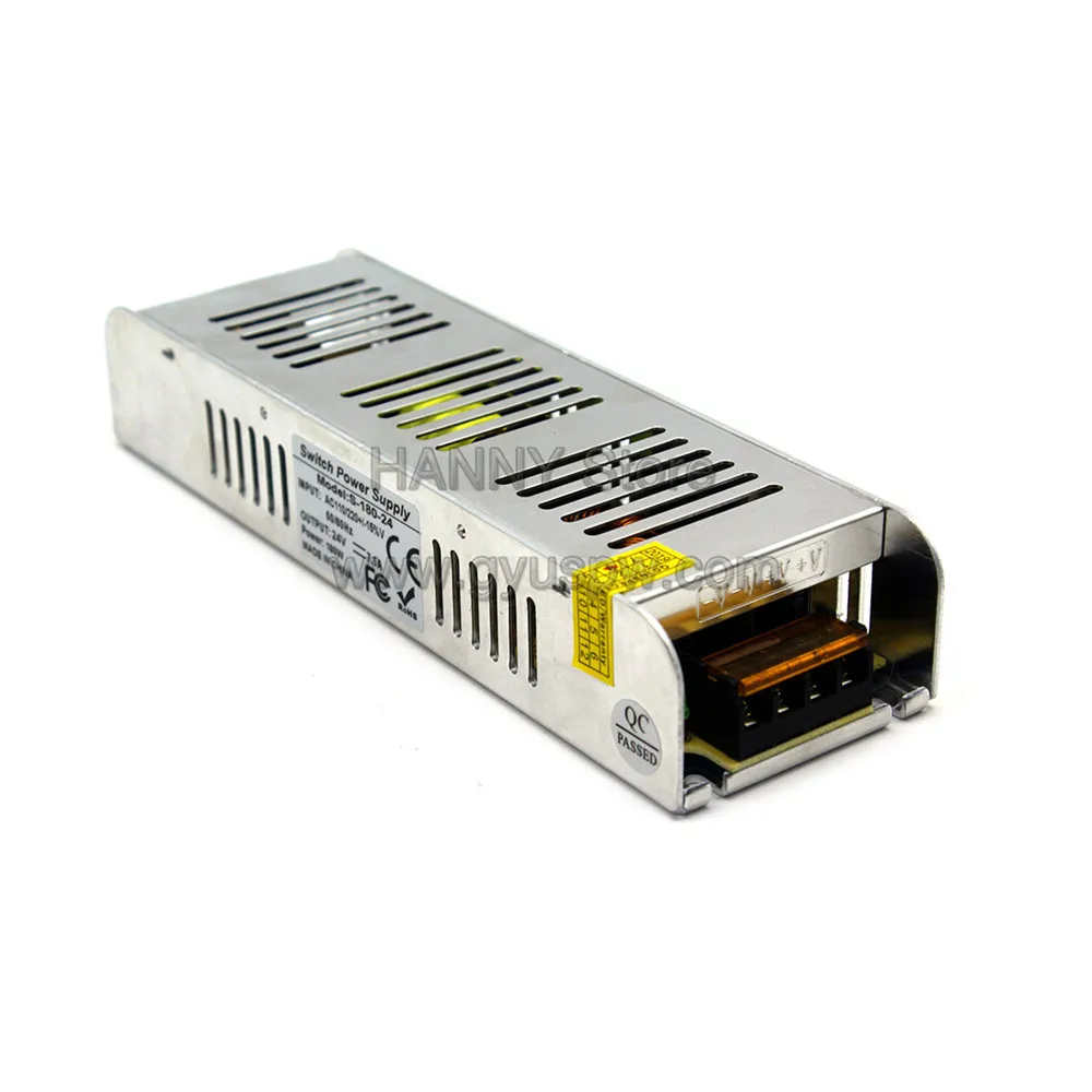 Мини Размер Swithing адаптер питания DC24V 7.5A 180 Вт SMPS для светодиодной ленты светильник CCTV шаговый двигатель 3d принтер
