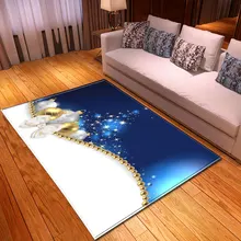 Коврик с рождественским дизайном для домашнего декора, коврик для обеденного стола, коврики для детской спальни, игровой коврик для ползания, прикроватные коврики, фланелевые ковры для гостиной