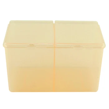 

Thickened Nail Art Makeup PVC Storage Case Dustproof Organizer Accessories Cotton Pad Box Swab Multifunctional Double Grids
