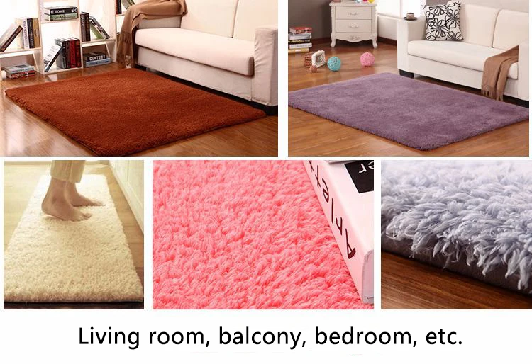 Thicken Lambswool Living Room & Bedroom Carpet , Bedside Area Carpet , Non-slip Mat Sadoun.com