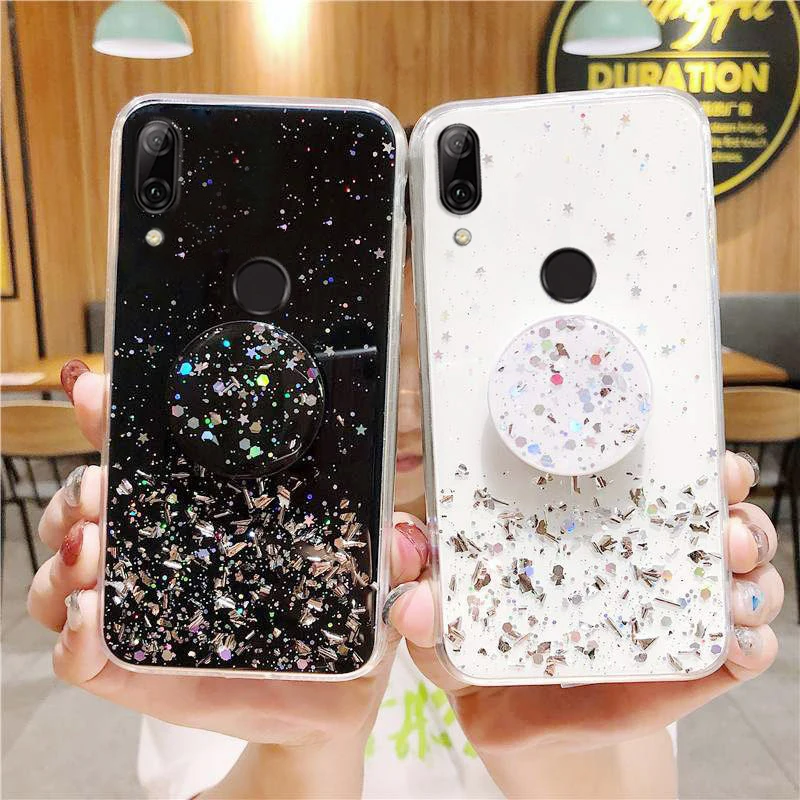 For Huawei P Smart 2019 2021 Case Bling Glitter Soft Silicone Phone Cover On Huawei P30 P40 Lite P20 Pro P Smart 2020 Z _voghion.com