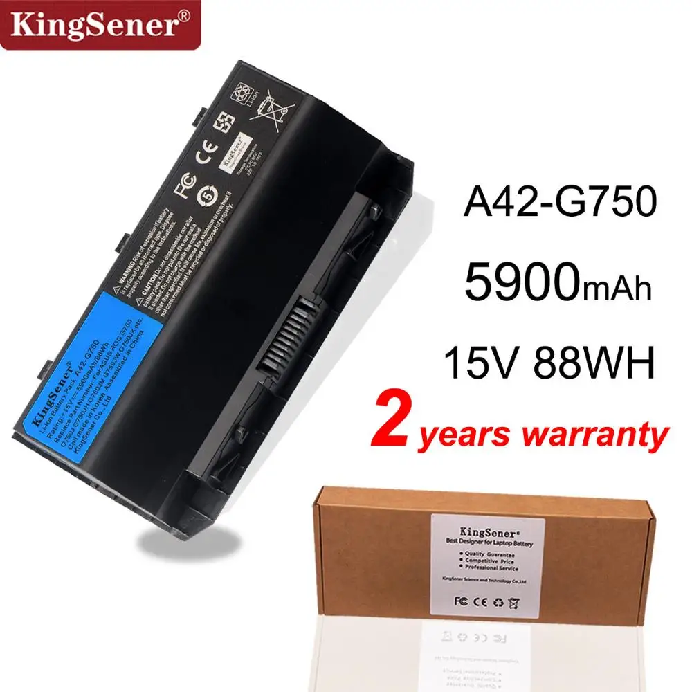 Аккумулятор KingSener 15 В 88WH для ноутбука ASUS ROG G750 G750J G750JH G750JM G750JS G750JW G750JX G750JZ 5900 мАч|laptop