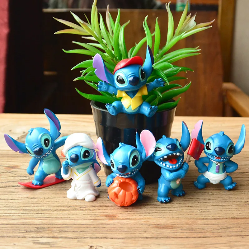 

Star baby Stitch Stitch doll figurine decoration hand model car toy cake decoration baking gifts for