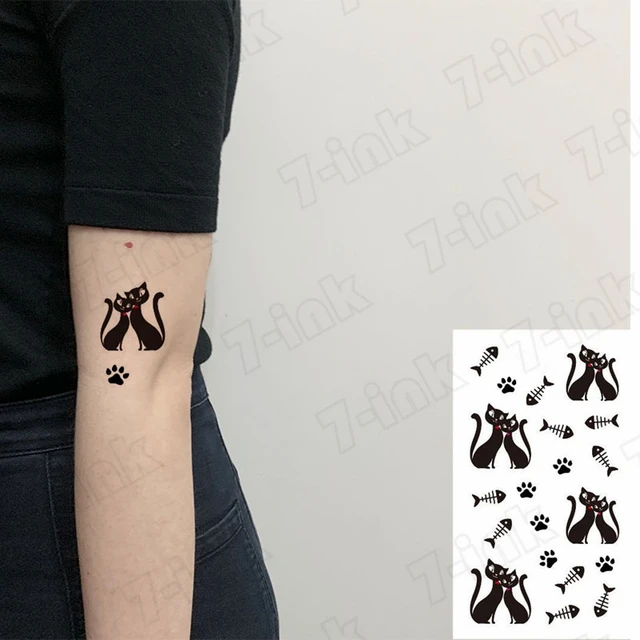 Autocollant De Tatouage Temporaire Impermeable Fausse Peau De Chat Noir Patte De Poisson Transfert D Eau Pour Hommes Et Femmes Aliexpress Beaute Sante Autocollant De Tatouage Temporaire Impermeable Fausse Peau De Chat Noir Patte De Poisson Transfert D Eau Pour Hommes Et Femmes Aliexpress Beaute Sante
