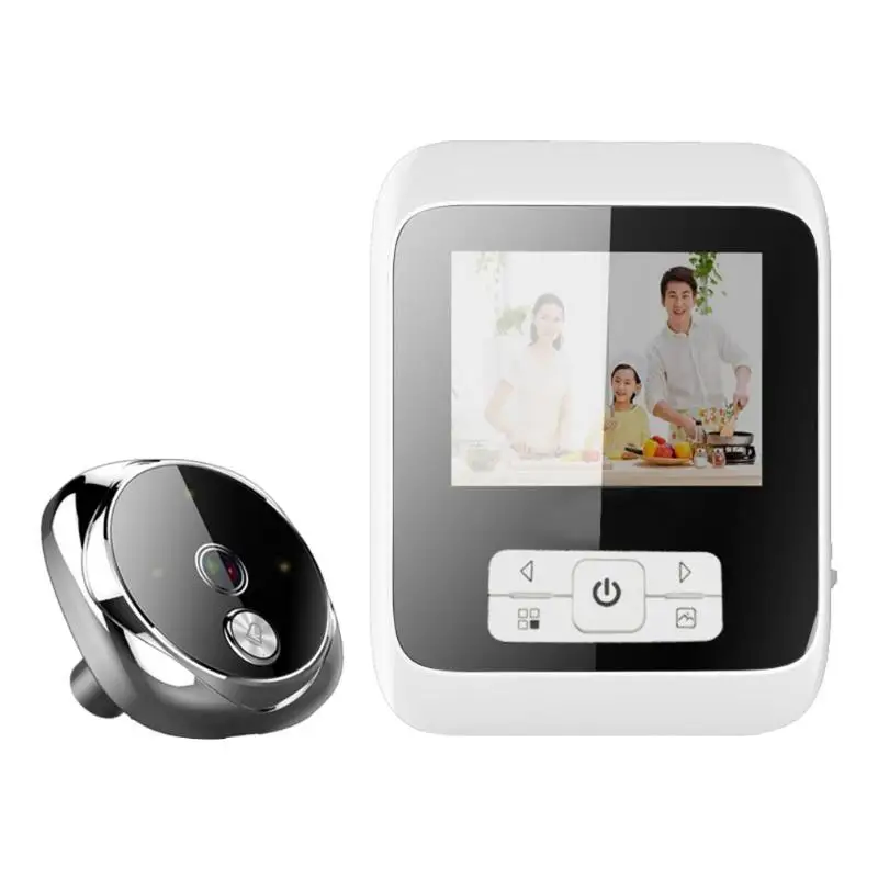 

SF530 170 Degrees PIR Night Vision Smart Digital Doorbell Door Eye (White)Peephole Viewer Camera Door Eye Video record New