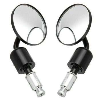 

Black CNC Motorcycle Handlebar Bar End Mirrors 7/8 22mm for Kawasaki Yamaha Honda Suzuki Motorcycle