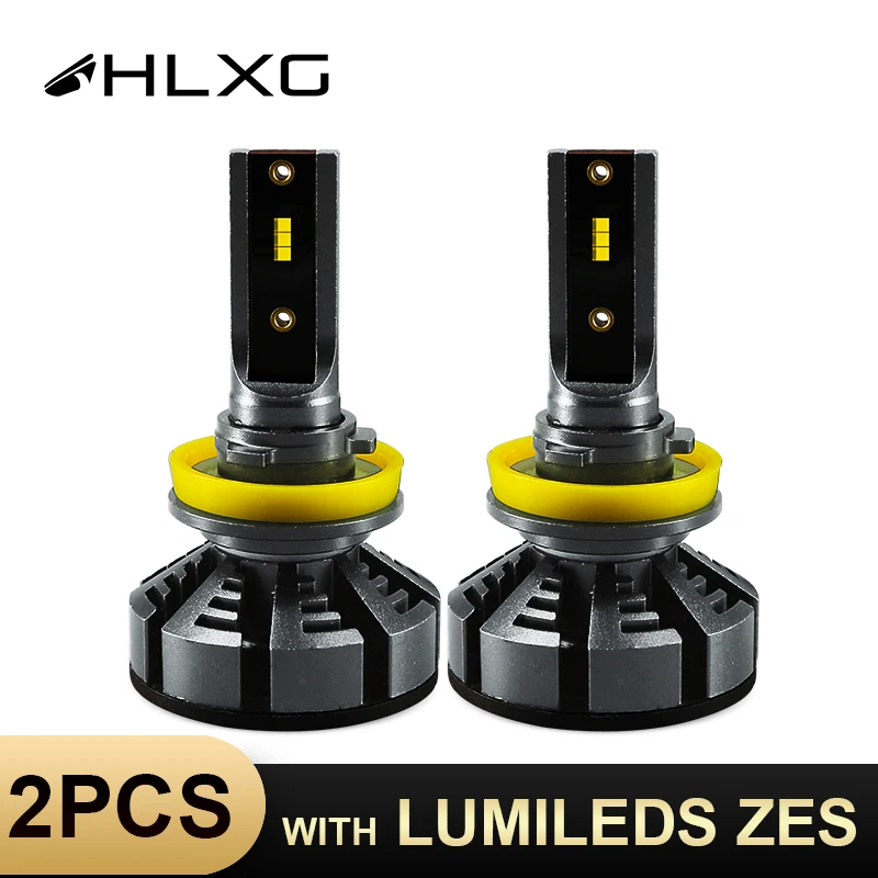 Hlxg H11 LED с Lumileds ZES Автомобильные фары Led 4300K 5000K 12000LM 72 Вт/комплект светодиодные лампы