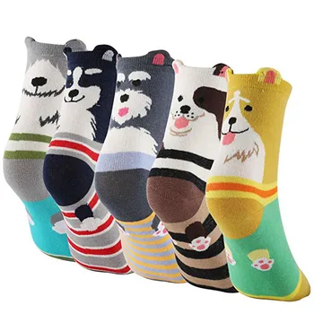 

Fashion Winter Socks women Comfortable Fashion Women Cute Cartoon Cat Footprints Pattern Casual Socks Cotton Tube Sock Y816