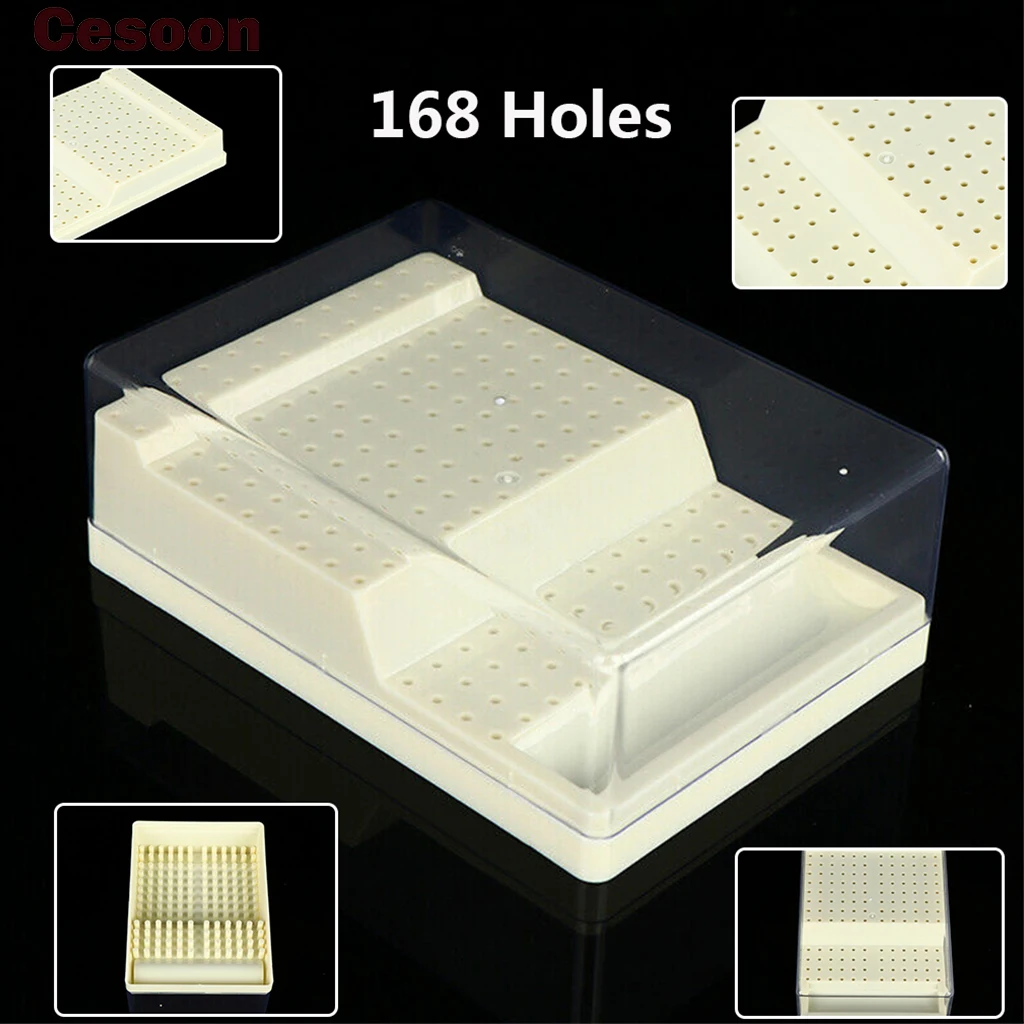 168HolesDentalBurSterilizingBoxBursBlockHolderSterilizerCase