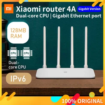 

Xiaomi Router 4A Gigabit Edition 128Mb Wifi Extender Dual-Core CPU Game Accelerator Coverage External Signal Amplifier Mi Home