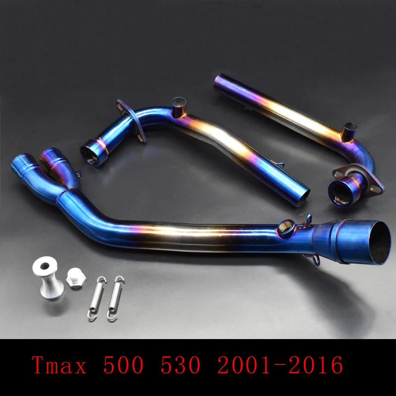 Выхлопной полная система коллекторная труба для Yamaha T-MAX Tmax 500 530 T-MAX 500 530 2001- без выхлопных газов