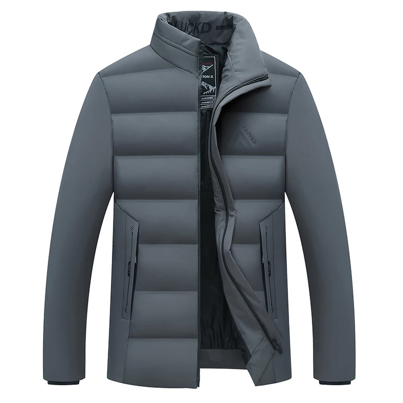 Winter High Quality New Brand Casual Fashion Quilted Jacket Men Warm Parkas Thick Windbreaker Cropped Coats Mens Clothes