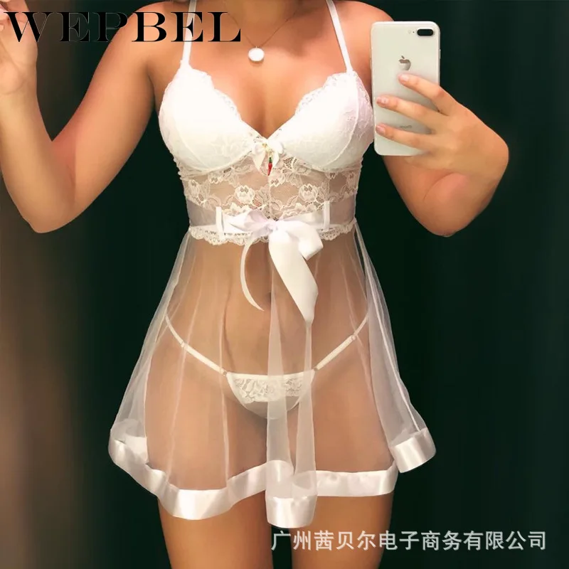 WEPBEL женское сексуальное элегантное белое кружевное ажурное Бандажное