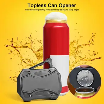 

Go Swing Topless Can Opener Manual Effortless Safety Beverage Can Opener Beer Bottle Openers Bar Tool Kitchen Barware Gadget