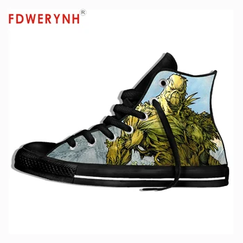 

Men Walking Shoes Casualsd Customized Shoes Swamp Thing 3D Print Lace Up Originally's Canvas Shoes Sneakers Zapatos De Hombre