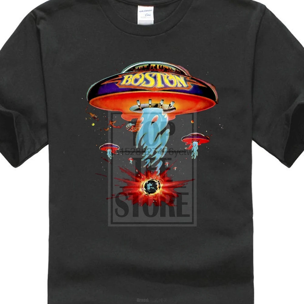 Boston MenClassic Starship Футболка Черная | Мужская одежда