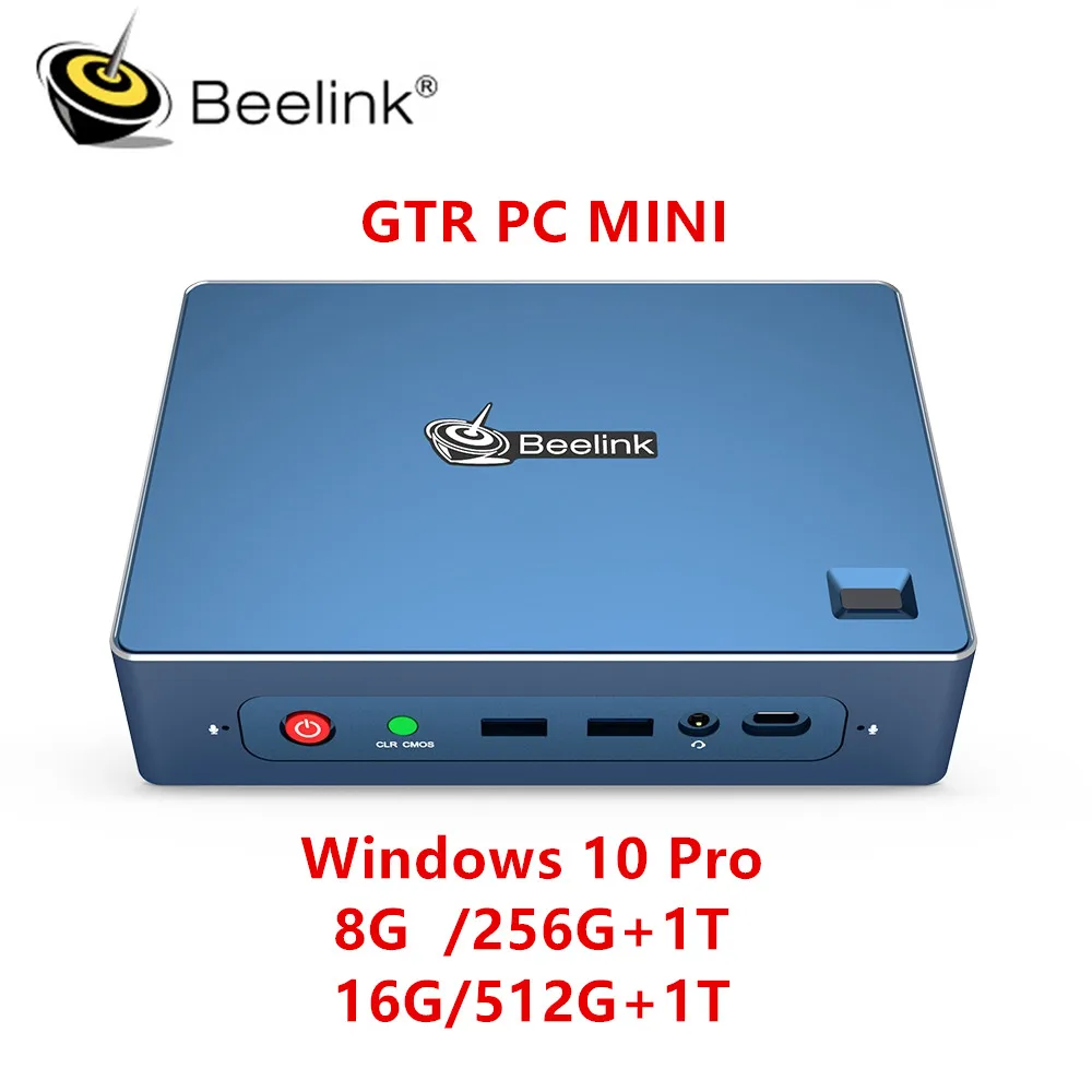 Precio bajo Nuevo Beelink GT-R Mini PC de escritorio AMD Ryzen 5 3550H 8GB/16GB DDR4 256GB/512GB SSD de 1TB WIFI 6 Windows 10 huella sesión voz pBQKM5Jz0Q9