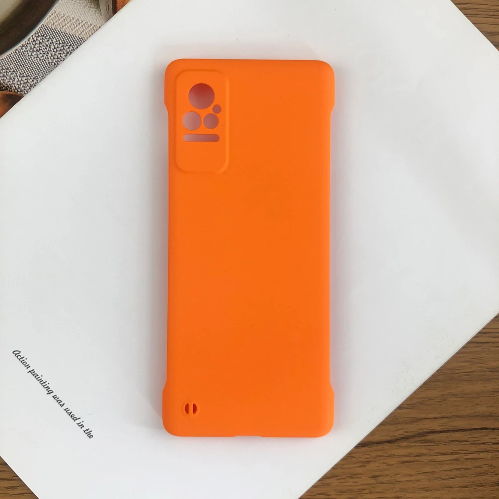 Rahmenloses, mattes Gehäuse in Bonbonfarbe für Xiaomi Civi 5G, schlanke, harte PC-Stoßstangenabdeckung_voghion.com
