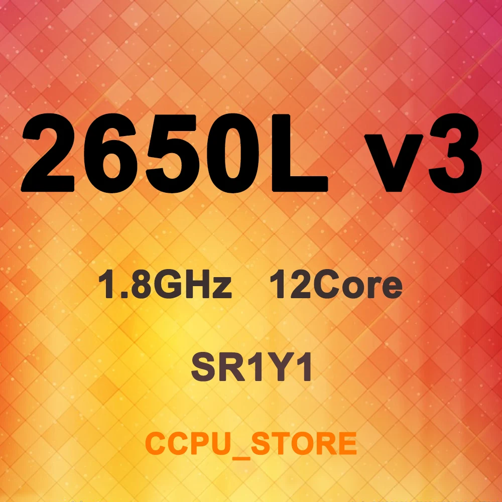 Intel Ксеон E5 2650L v3 SR1Y1 1 8 ГГц 12 жильный 24 резьбой 30 Мб 65 Вт LGA2011 3 X99 Процессор не