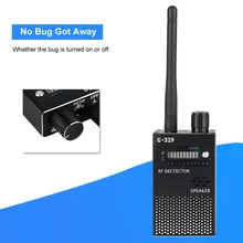 

1MHz-8000MHz Wireless Signal Detector Radio Wave WiFi Bug Detector Camera Full-Range RF Detector G318 G318A
