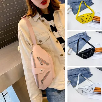 

Women PU Waist Bag Fanny Pack Multifunctional Crossbody Shoulder Bag Travel Purse J9