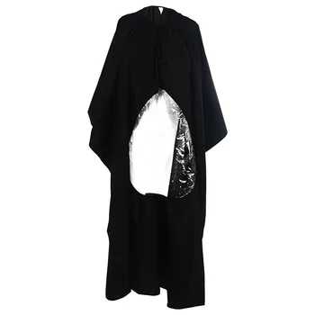 

1x Hair Cutting Cape Hairdresser Barber Gown Stylist Apron Phone View Window Black