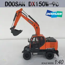 Новая Коллекционная литая под давлением модель игрушки 1:50 Doosan DX150W-9C колесных экскаваторов строительство автомобиля игрушка для дисплея