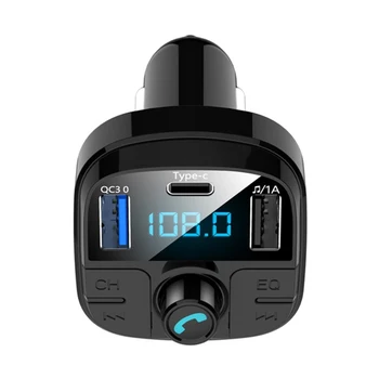 

CAR FM Transmitter Modulator Bluetooth 5.0 Handsfree Car Kit Auto MP3 Player Car Charger Wireless Audio Receiver