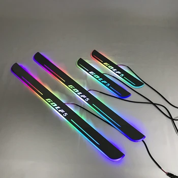 

Osmrk led moving door scuff for volkswagen passat b5 b6 b7 b8 dynamic door sill plate flat lining Car accessories rgb lights