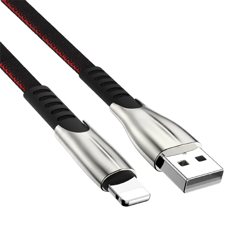 1 2 3 м Зарядное устройство USB кабель для передачи данных для iphone 5 5S SE 6 6S 7 8 Plus X 10 XR XS Max провод для быстрого заряда шнур для мобильного телефона длинный короткий - Цвет: Черный