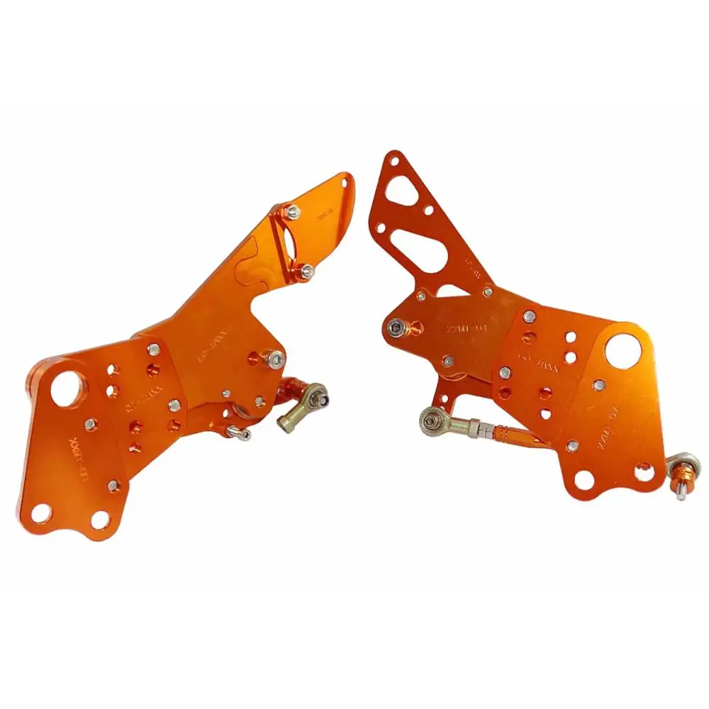Motorcycle Adjustable Rearset Footrests For KTM RC 125 200 250 390