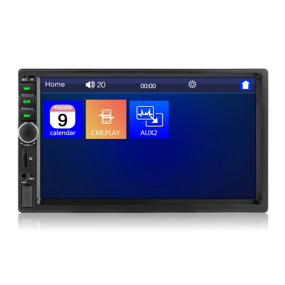 2 Din стерео приемник 2din Авторадио " Hd сенсорный экран 12 в автомобильный стерео плеер Bt с пультом дистанционного управления 7010B