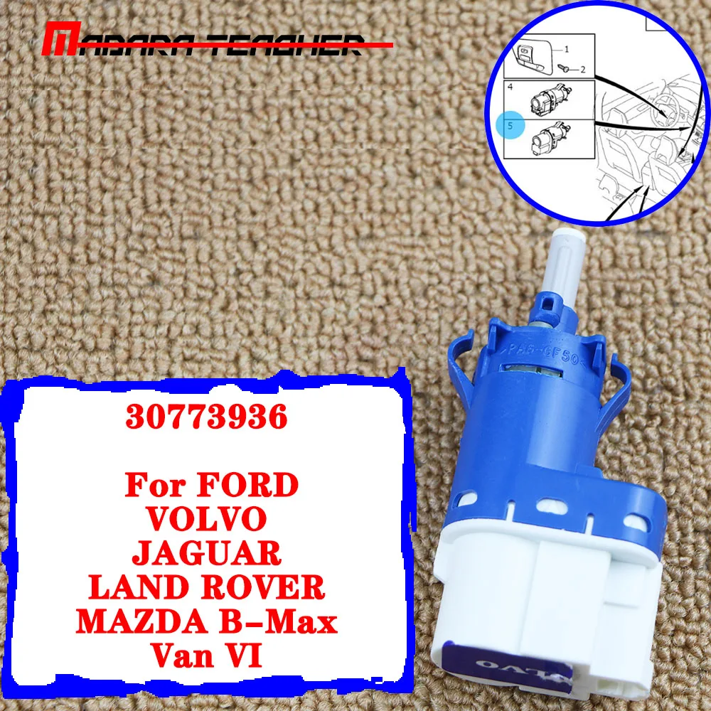 

Brake Light Switch For FORD VOLVO JAGUAR LAND ROVER MAZDA B-Max Van VI 4832219 Dash Instrument Panel Cluster-Switch 30773936