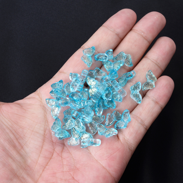 Butterfly Shape Crystal Beads Faceted Loose Spacer Bead for Jewelry Making DIY Bracelet Handmade Crafts Accessories