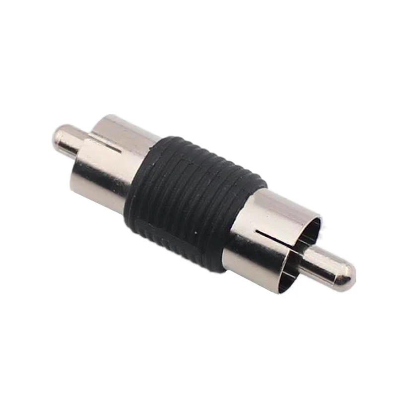 OwlCat 1Pcs Straight AV RCA Male to RCA Male Cable Connector for Video Surveillance IP Camea Audio Microphone Connection