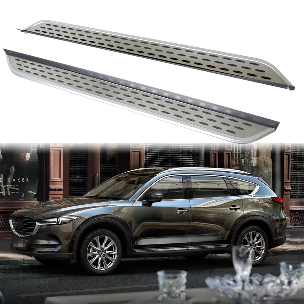 2 шт. защитные боковые накладки на двери для Mazda- CX-8 CX 8 2017 2018 2019 2020 2021 серебристые |