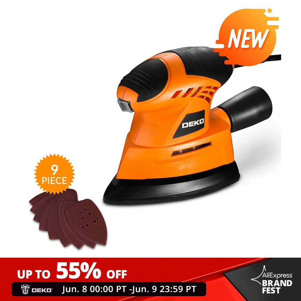 Шлифовальный станок для мыши DEKO TMMS01 130 Вт с 9 листами наждачной бумаги, пыли|шлифовальные станки|   | АлиЭкспресс