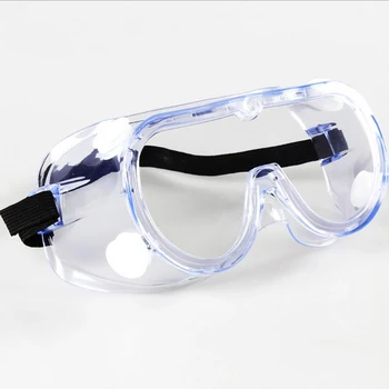 

Eye Protective Safety Goggle Glasses mask Transparent Anti-shock Dustproof Sandproof Glasses clear Anti-Fog Lens Worker Eye