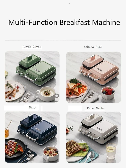 SK907 Home 7 in 1 Multifunction Electric Dash Sandwich Maker Machine  Nonstick with Removable Waffle Donut Cake Press Plates 750W - AliExpress