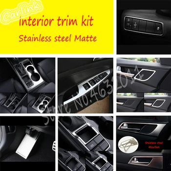 

Stainless steel Matte For Hyundai Tucson car Headlamps handle bowl Air outlet Water Cup Rest Pedal glass Lift Switch Up Speaker