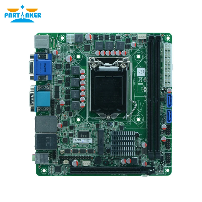 Причастником ITX-P110 dual LAN DDR4 4 USB3.0 Промышленная материнская плата Mini ITX материнская плата LGA1151