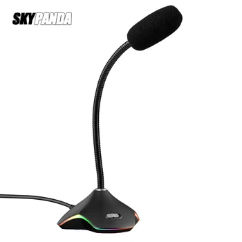 

Condenser Microphone USB 3.5mm AUX HD Noise Reduction Noise Removal Omnidirectional Phone Call Conference Desktop Microphone